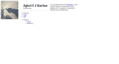 Desktop Screenshot of agnelkurian.com